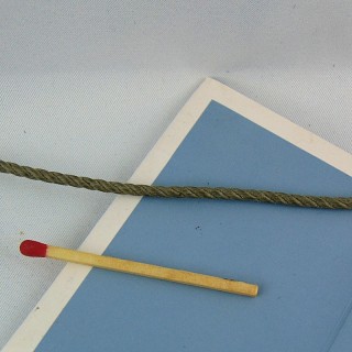 Cordon, lacet coton 1,5 mm.