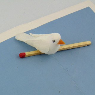 Colombe tourterelle oiseau miniature 3,5 cm
