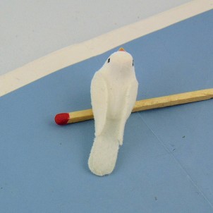 Colombe tourterelle oiseau miniature 3,5 cm