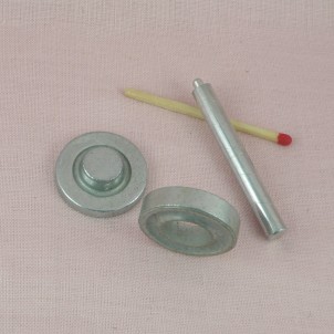 Outils pour pose d' oeillets en métal de 20 mm à  sertir