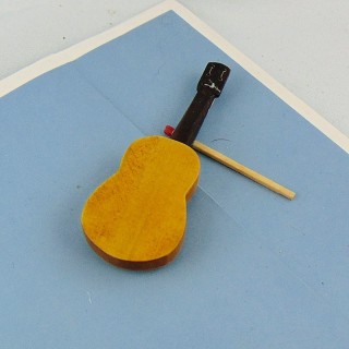 Arpa instrumento música miniatura para muñeca