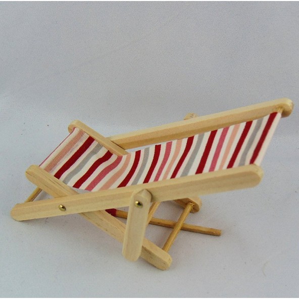 Miniature sunlounged chair 1/12