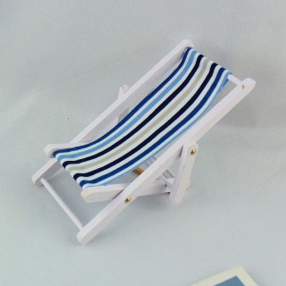 Miniature sunlounged chair 1/12