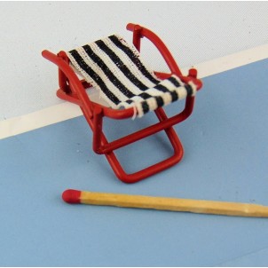 Miniature sunlounged chair 1/24