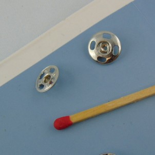 Metal pressure buttons to sew 9 mm by 10