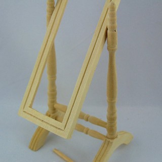 Mirror to miniature folding foot doll house,