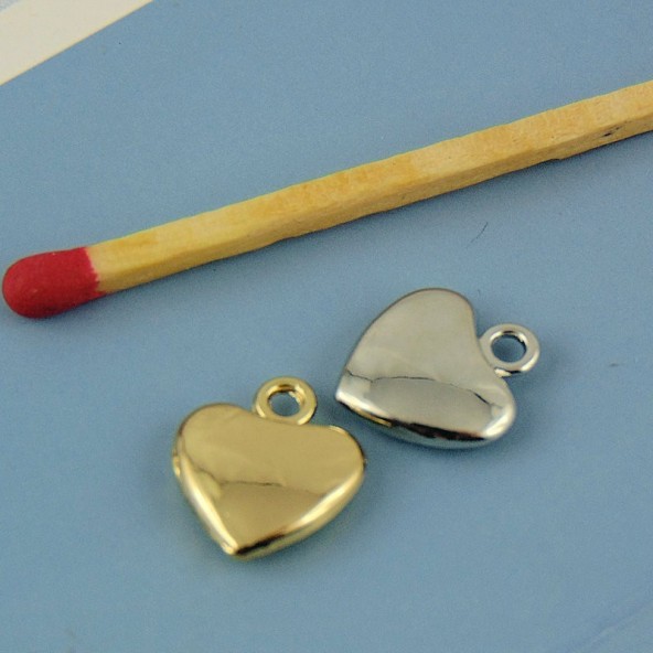 12 mm jewel jewel heart pendant