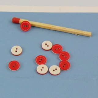 Buttons matt with edge 6 mms.