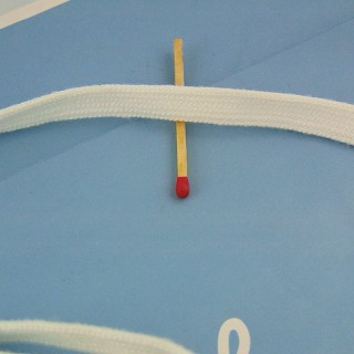 Lacet creux coton 10 mm 1 cm