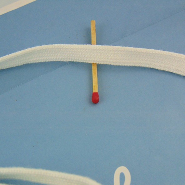 Lacet creux coton 10 mm 1 cm