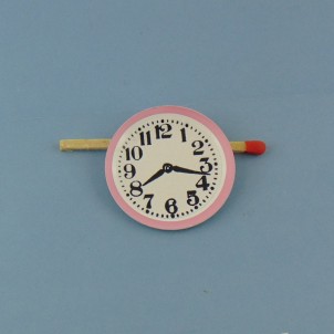 Pendule miniature rrose 3 cm