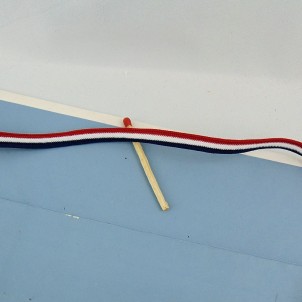 Negro con cordones azul rojo 8 mm,