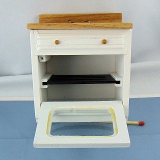 Muebles de cocina miniatura casa de muñecas 9 cm.