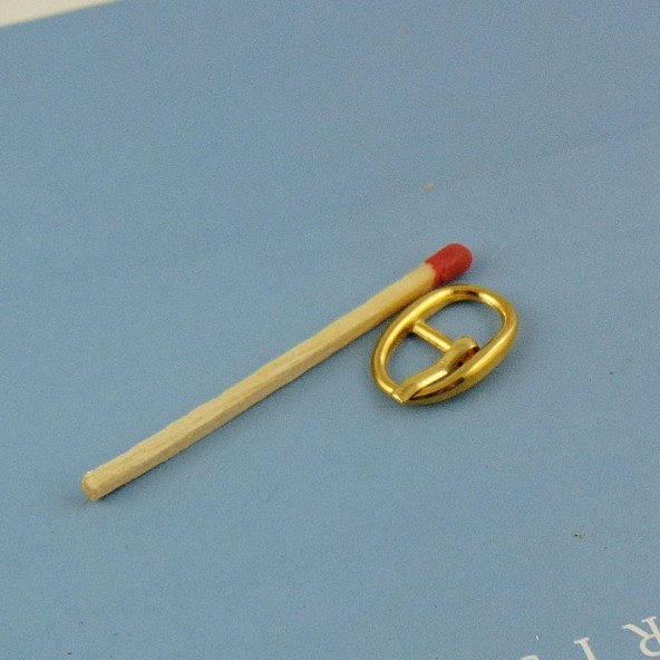 Boucle miniature ovale ardillon ceinture poupée  18 mm
