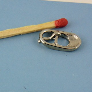 Boucle métal ovale petite, mini ceinture poupée. 2,2 cm