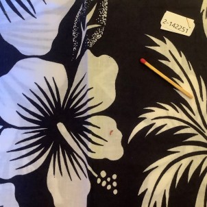 Coupon coton de Tahiti à fleurs