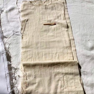 Old cotton strip large width 38 cm