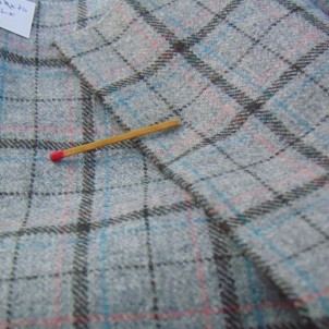 Cupón de tela de lana de 50 x 140 cm