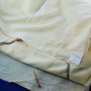 Tejido de algodón antiguo de 80 cm de ancho