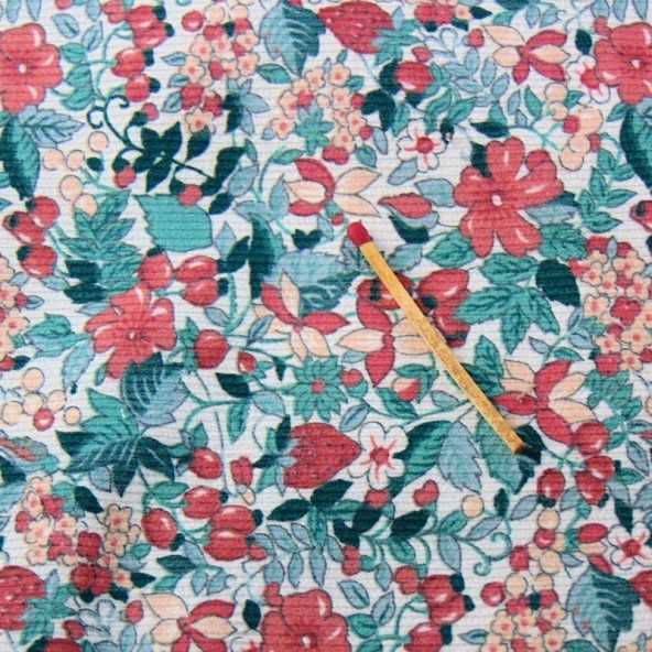 Small cotton velvet fabric by the meter