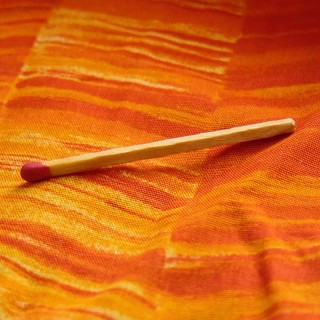 Coupon aus orange gestreifter Baumwolle 35 x30cm