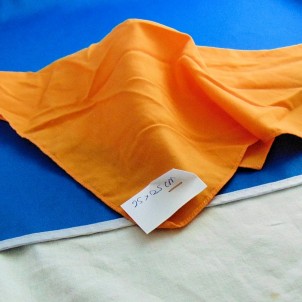 Light orange cotton coupon 20 x 25cm