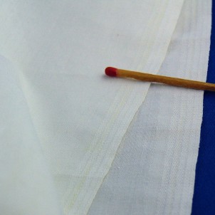 Antiguo cupón de algodón fino 170 cm x 50 cm