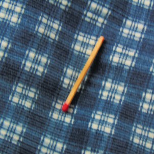 Velvet cotton plaid fabric at 150 x65 cm meter