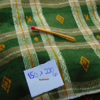 Tissu velours coton à carreaux au mètre 150 x220cm