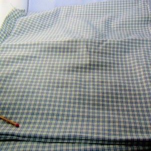 Tissu ancien en coton à carreaux 150 cm de large