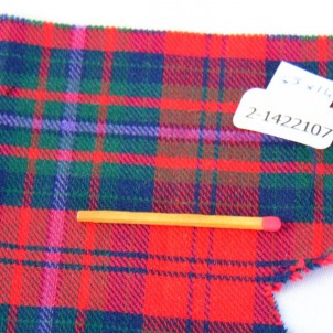 Coupon en laine écossais à carreaux