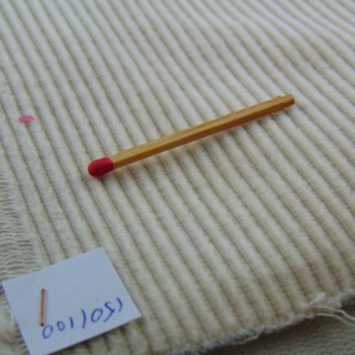 Cupón de terciopelo cotelé de algodón 17x55 cm