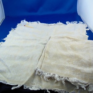 Old table towel in damasked métis 33 x 33 cm