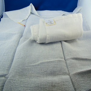 Toalla vieja de mano de panal de algodón 45 x 75 cm