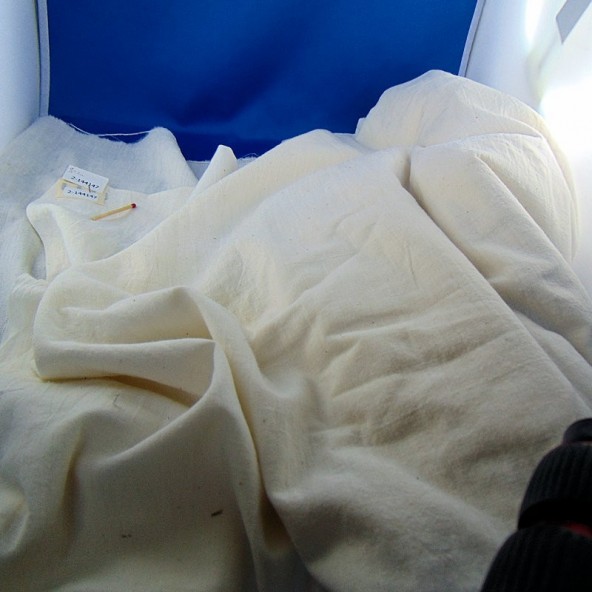 Raw cotton veil fabric at 80 cm meter