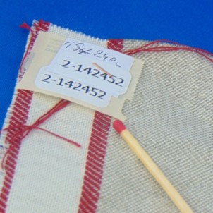 Large-width embroidered linen band 15cm