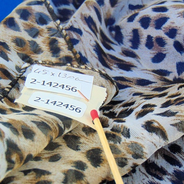 Bande  ceinture en voile léopard 45 cm x 130 cm