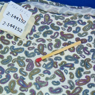 Old fabric in thick mix with Paisley cashemire pattern, by 50 centimeters