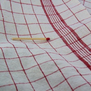 Tissu coton à carreaux torchon épais largeur 55 cm