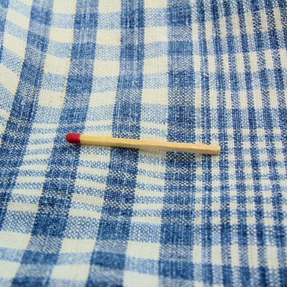 Coupon en coton à carreaux kelsch épais largeur 75cm x 110 cm