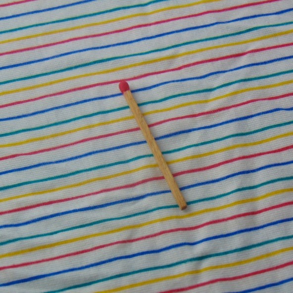 Cotton striped jersey coupon 150x140 cm