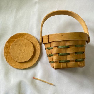 Miniature basket with...