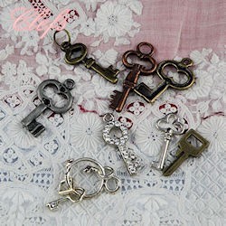 Key, charms, miniature for doll.