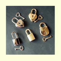 Padlock miniature, small padlock.